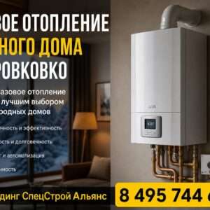 Газовое отопление частного дома в Боровково