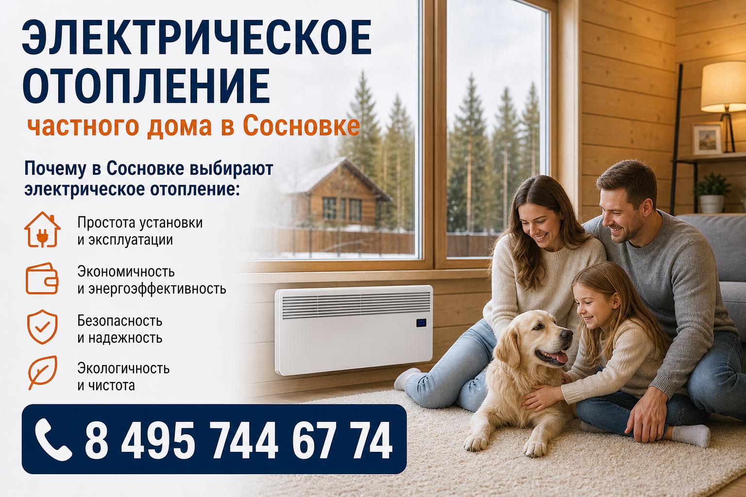 Почему в Сосновке выбирают электрическое отопление Почему в Сосновке выбирают электрическое отопление