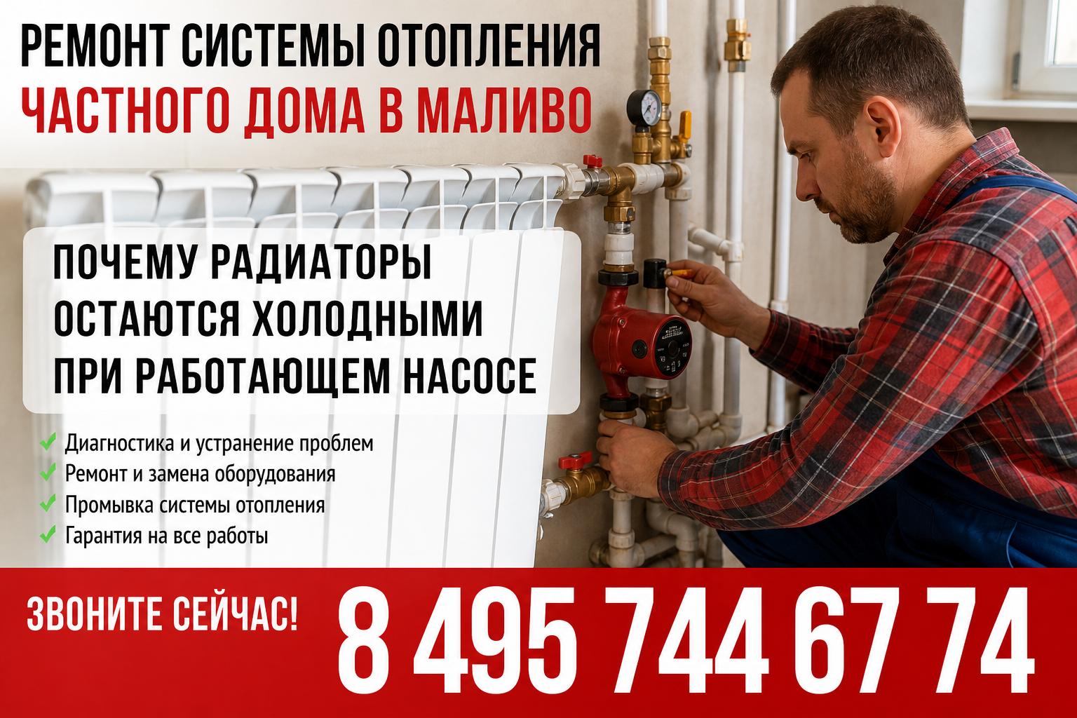 Почему радиаторы остаются холодными при работающем насосе