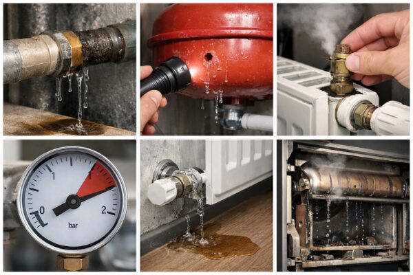 Почему падает давление в системе отопления