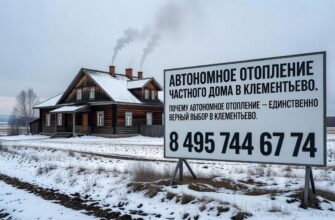 Автономное отопление дома в Клементьево