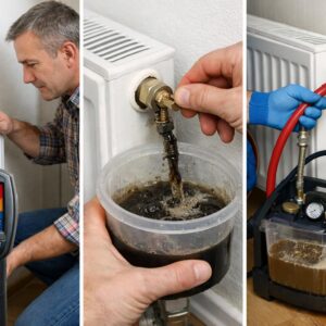 Низ батареи холодный, а верх горячий