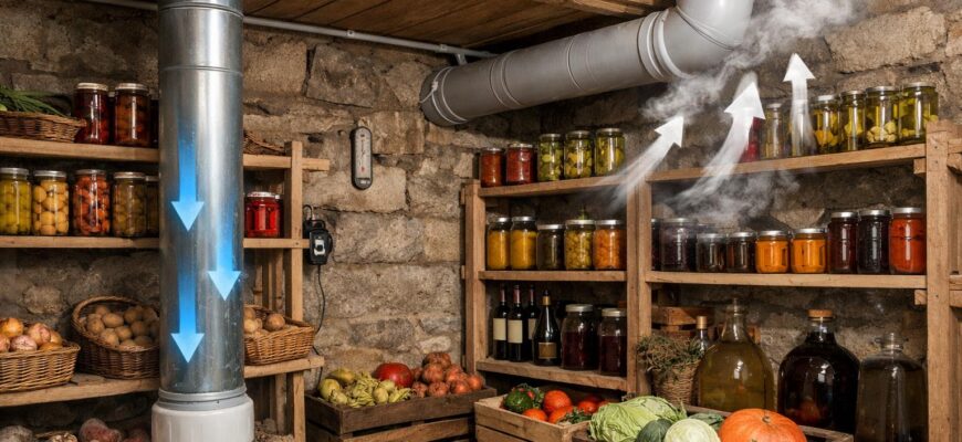 Как правильно сделать вентиляцию погреба