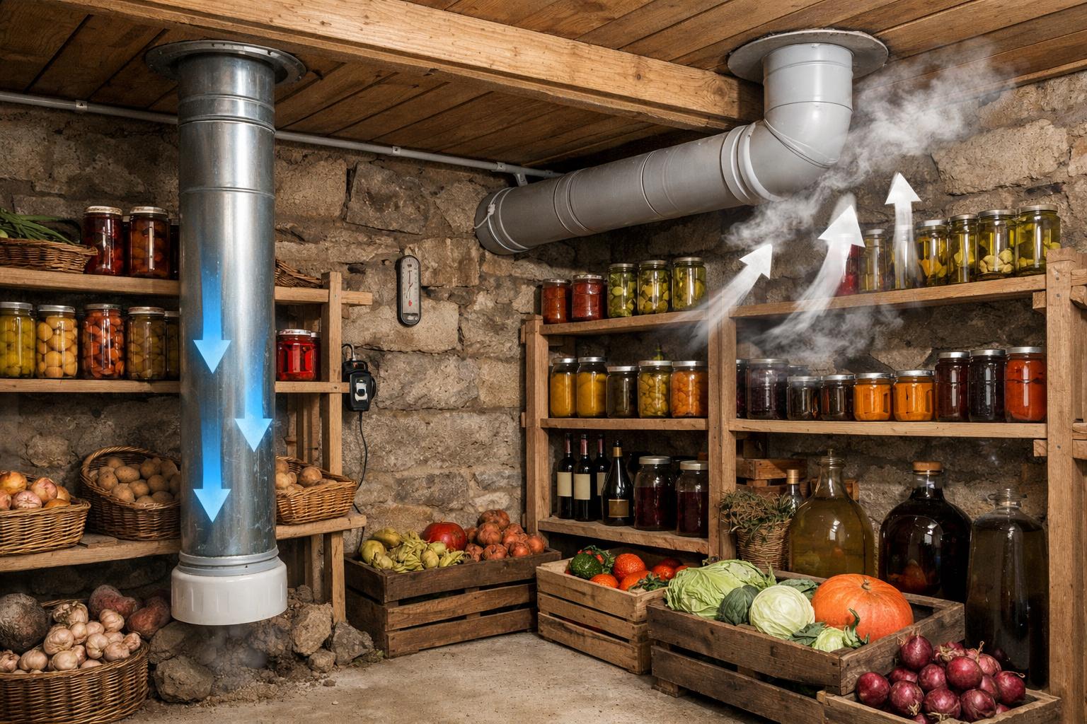 Почему профессиональная вентиляция погреба — инвестиция в сохранность запасов