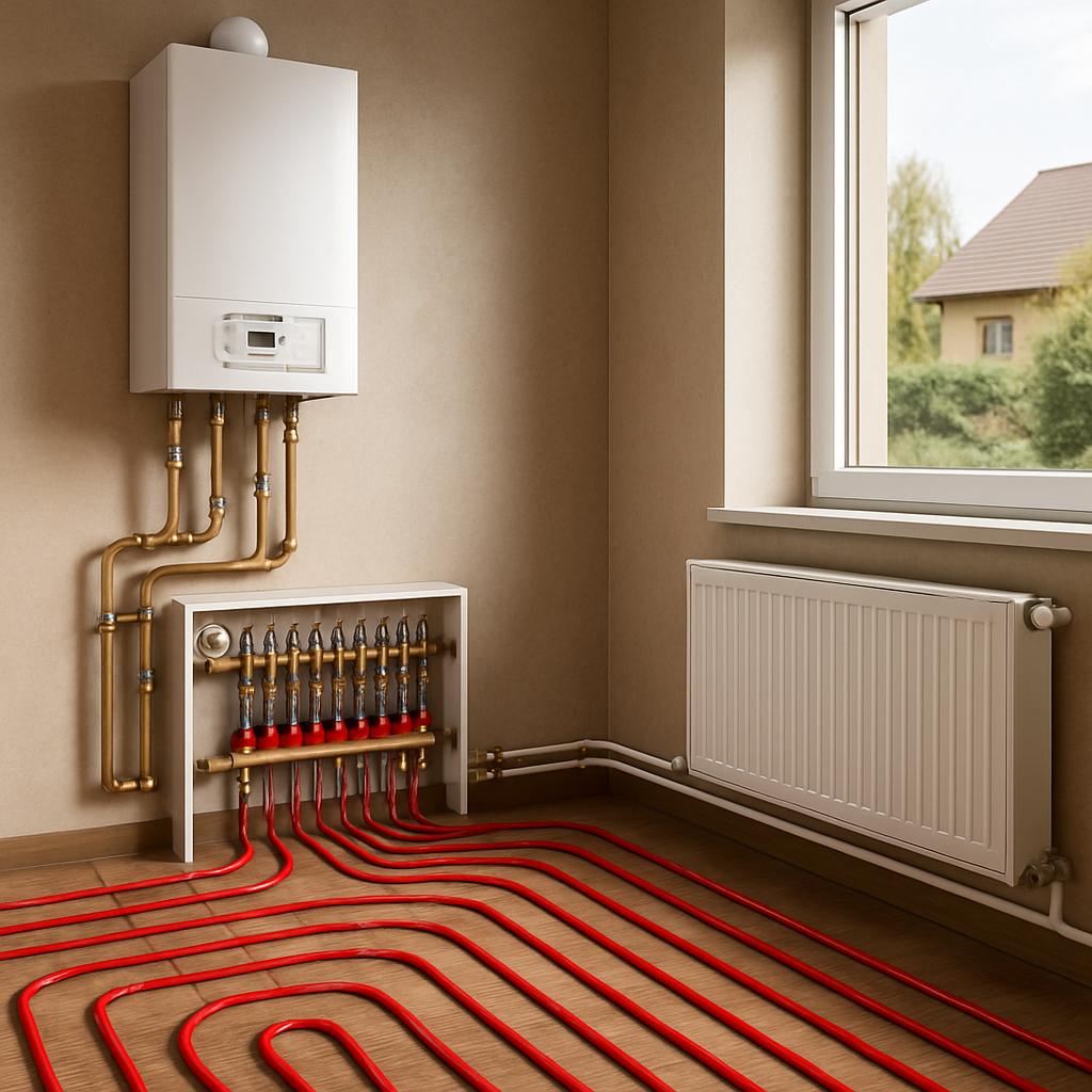 Водяное отопление частного дома: решения