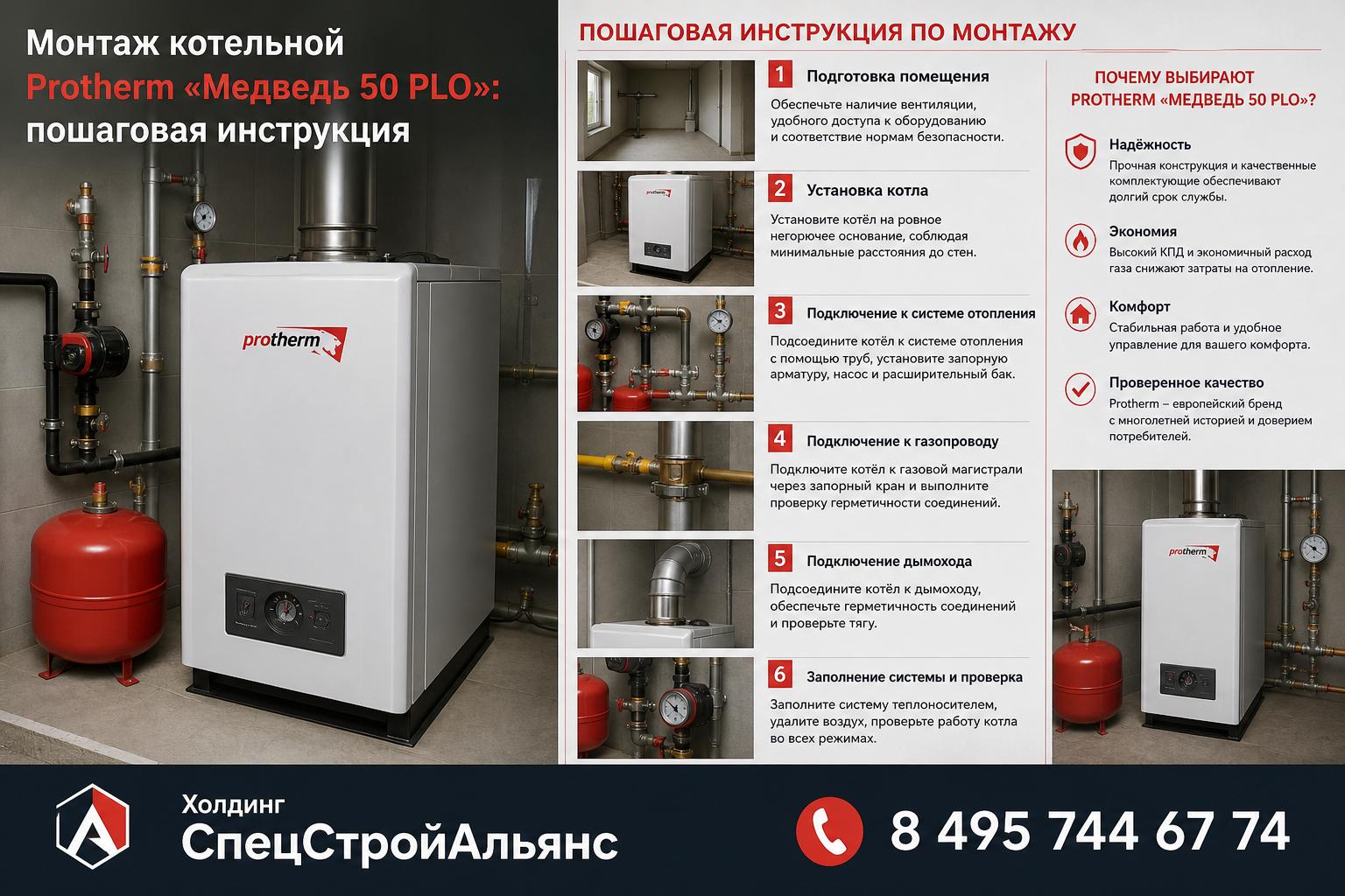 Почему выбирают Protherm «Медведь 50 PLO» — надёжность и экономия для вашего дома Почему выбирают Protherm «Медведь 50 PLO» — надёжность и экономия для вашего дома