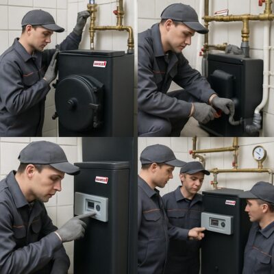 Установка котла Protherm Бизон