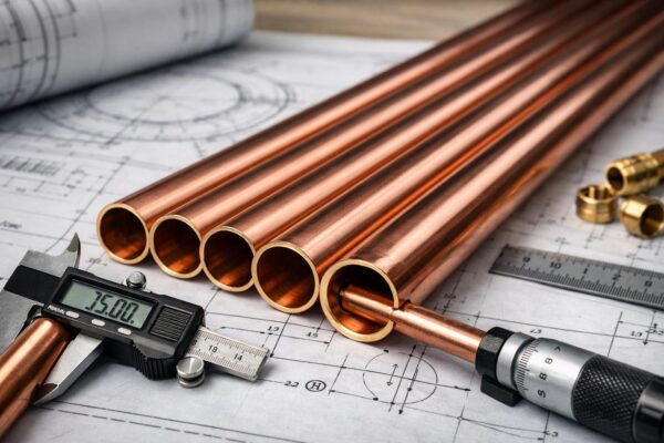 Труба медная неотожженная 15×1, штанга 5 м