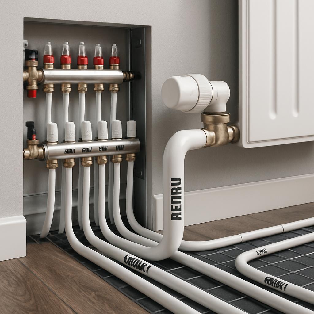 Отопление дома трубами REHAU