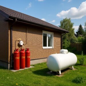 Клин: автономная газификация частного дома на баллонном газе