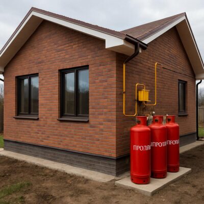 Луховицы: автономная газификация частного дома на баллонном газе