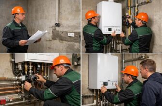 Монтаж котла