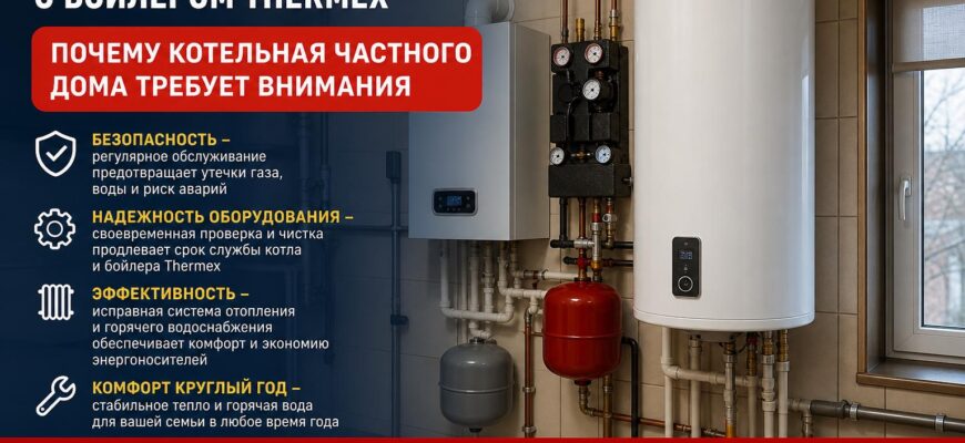Котельная частного дома с бойлером Thermex