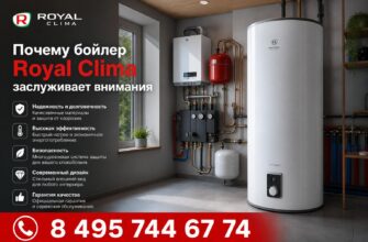 Котельная частного дома с бойлером Royal Clima