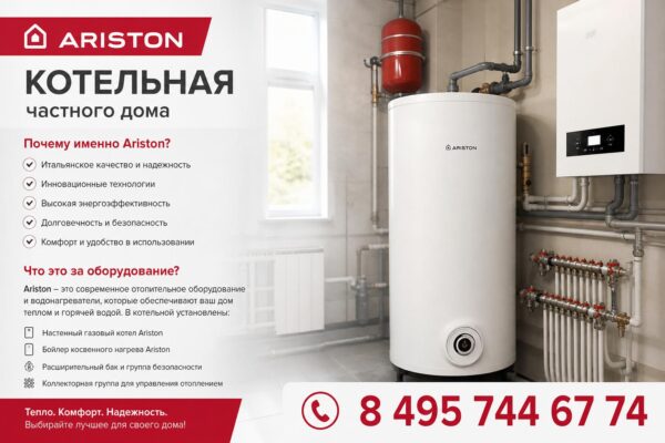 Котельная частного дома с бойлером Ariston