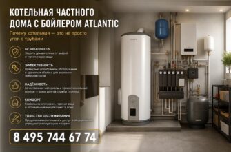 Котельная частного дома с бойлером Atlantic