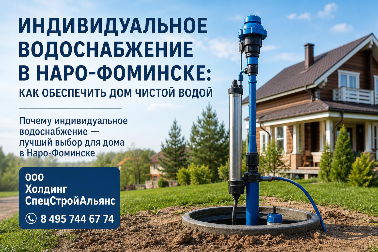 Почему индивидуальное водоснабжение — лучший выбор для дома в Наро‑Фоминске