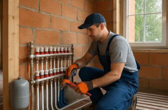 Отопление частного дома - монтаж на первом этаже