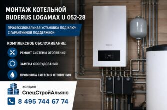 Монтаж котельной Buderus Logamax U 052-28
