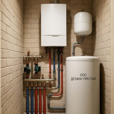 Отопление частного дома — монтаж в кладовке