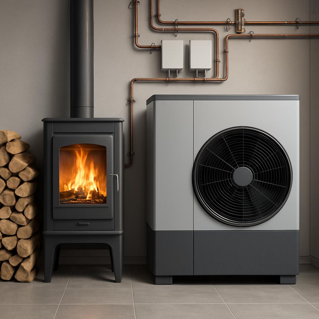 Гибридное дровяное отопление