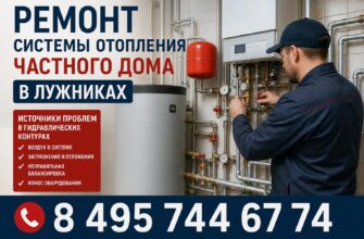 Ремонт системы отопления частного дома в Лужниках
