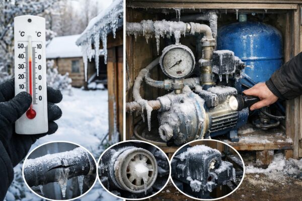 При какой температуре разморозится насосная станция