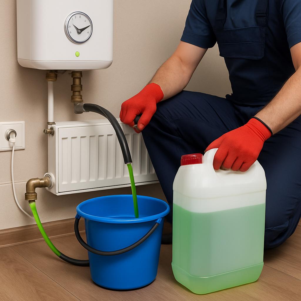 Замена антифриза в электрическом отоплении