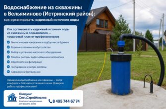 Водоснабжение из скважины в Вельяминово (Истринский район)