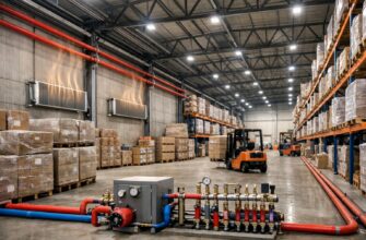 Водяное отопление склада