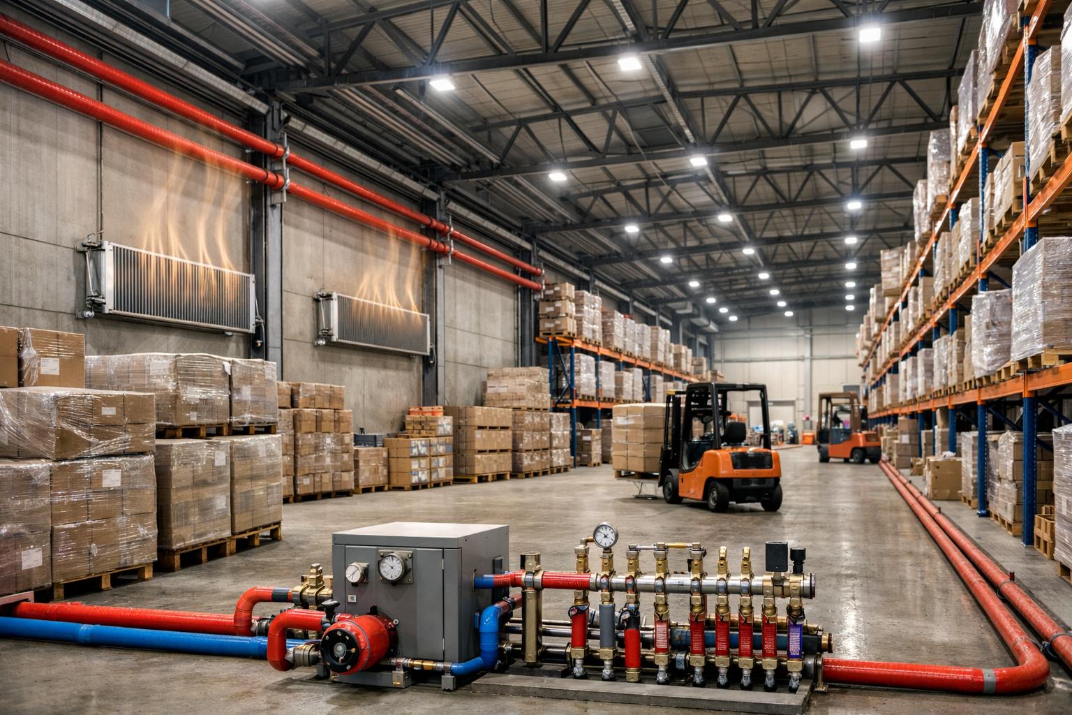 Почему водяное отопление — оптимальное решение для крупных складов Почему водяное отопление — оптимальное решение для крупных складов