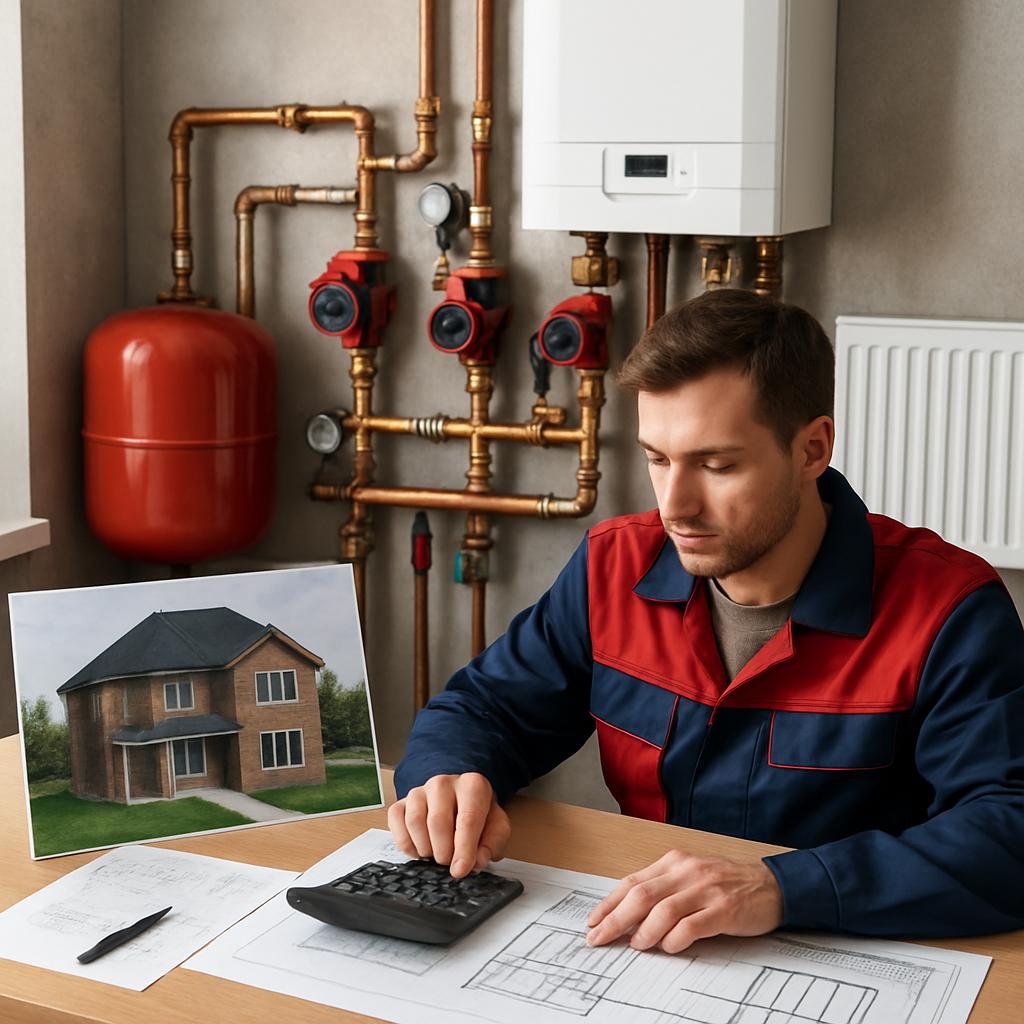 Отопление дома 350 м²