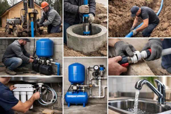 Монтаж водоснабжения для дома