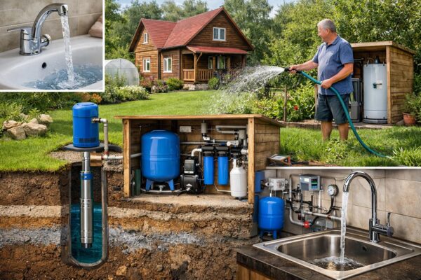 Водоснабжение дачи из скважины
