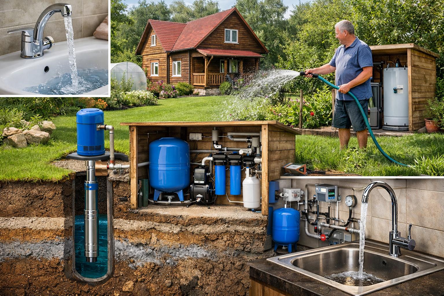 Почему стоит выбрать водоснабжение дачи из скважины: экономия, автономность и выгоды Почему стоит выбрать водоснабжение дачи из скважины: экономия, автономность и выгоды