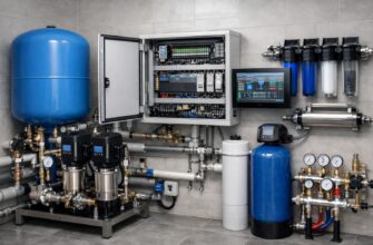 Монтаж водоснабжения с автоматизацией