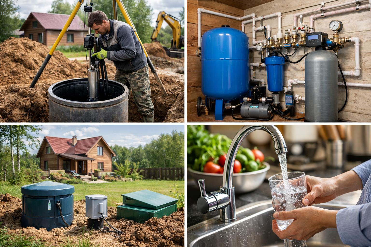 Преимущества автономной системы водоснабжения для загородного дома в Нелидово