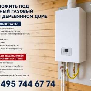 Что положить под настенный газовый котёл в деревянном доме