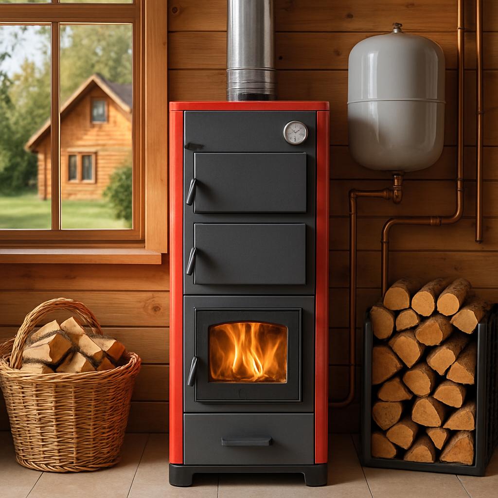 Преимущества отопления дачи твердым топливом