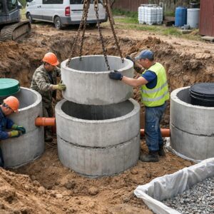Устройство септика из бетонных колец своими руками
