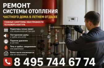 Ремонт системы отопления в поселке Летний отдых
