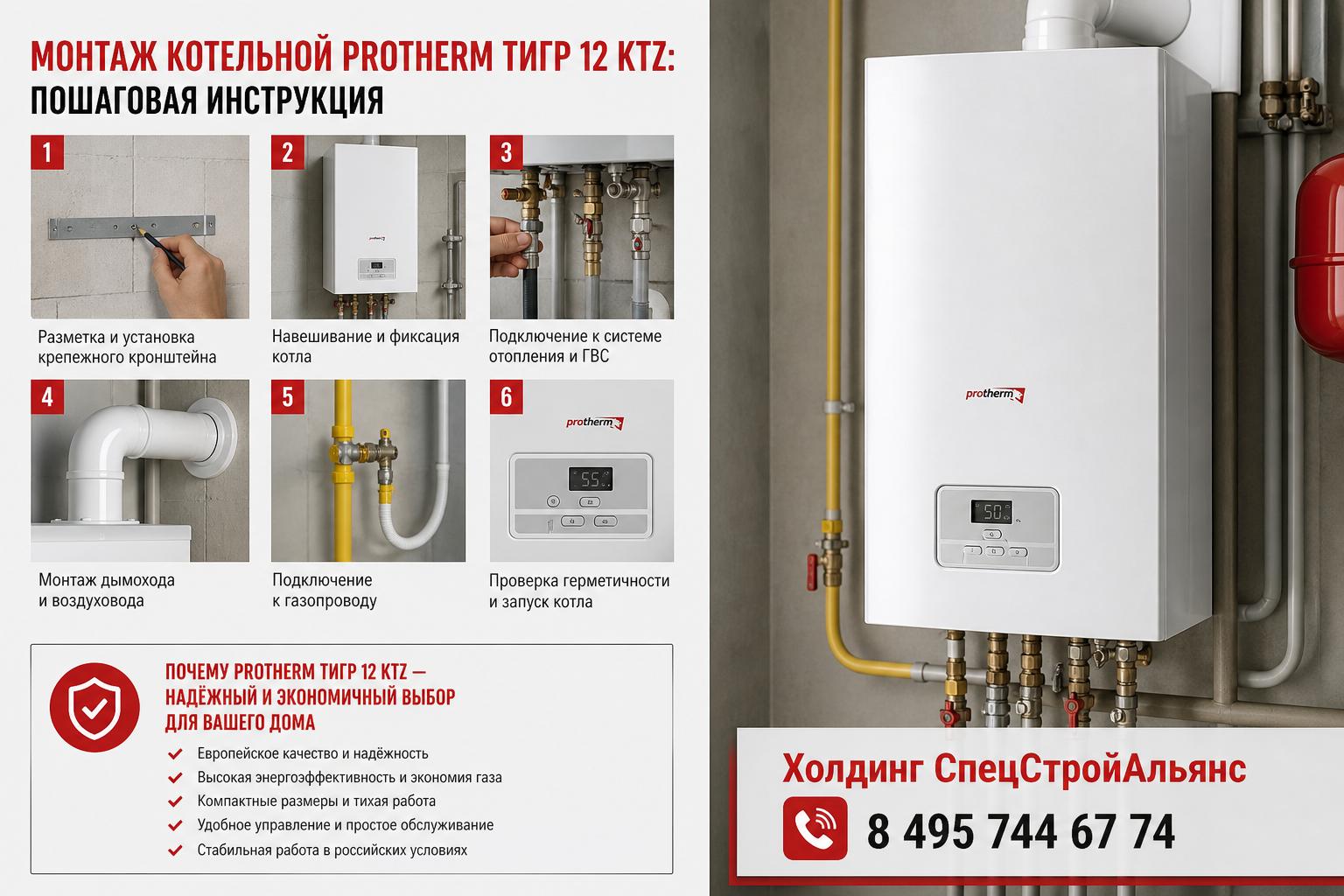 Почему Protherm Тигр 12 KTZ — надёжный и экономичный выбор для вашего дома