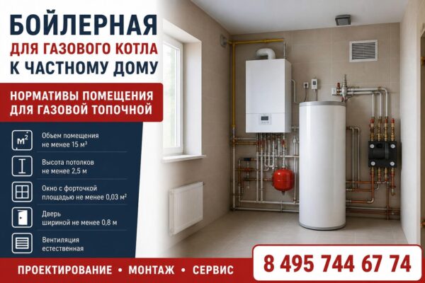 Бойлерная для газового котла в частном доме