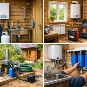 Отопление и водоснабжение для дачи используемой только летом