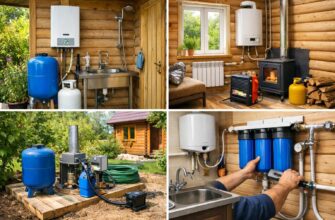 Отопление и водоснабжение для дачи используемой только летом