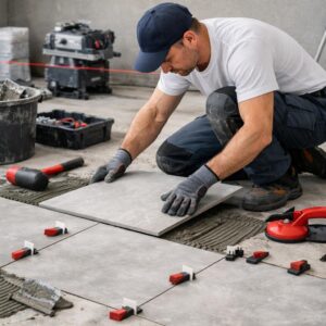 Укладка плитки на пол