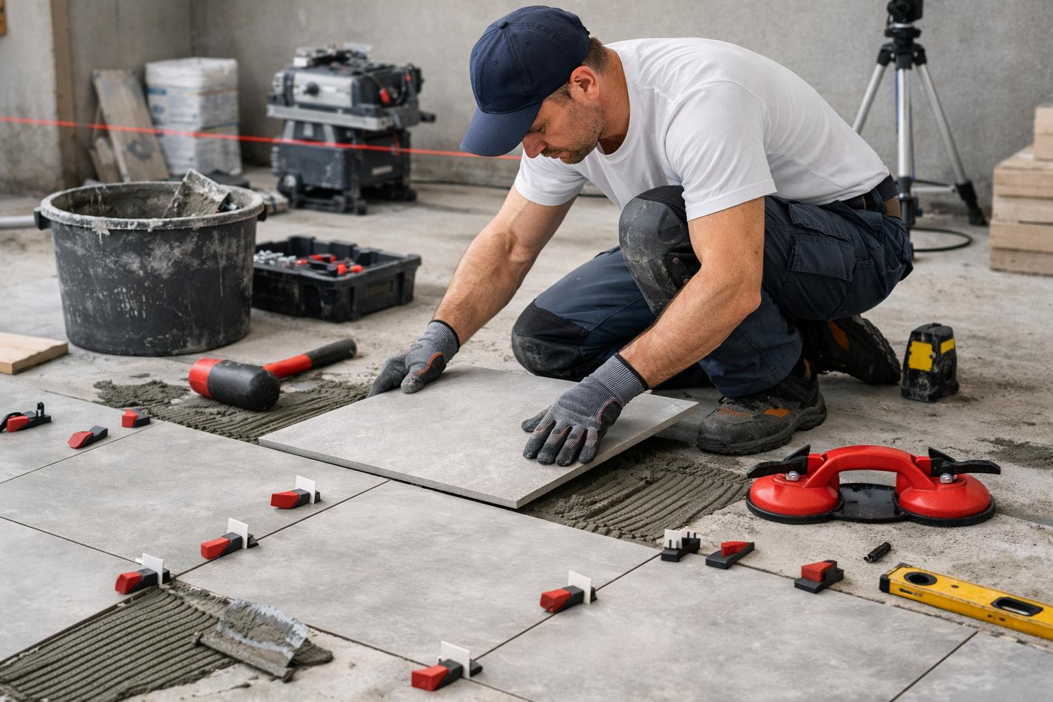 Профессиональная укладка плитки на пол от ООО Холдинг СпецСтройАльянс — гарантия качества и сроков