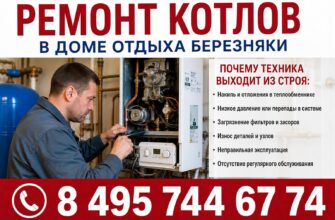 Ремонт котлов в Доме отдыха Березняки