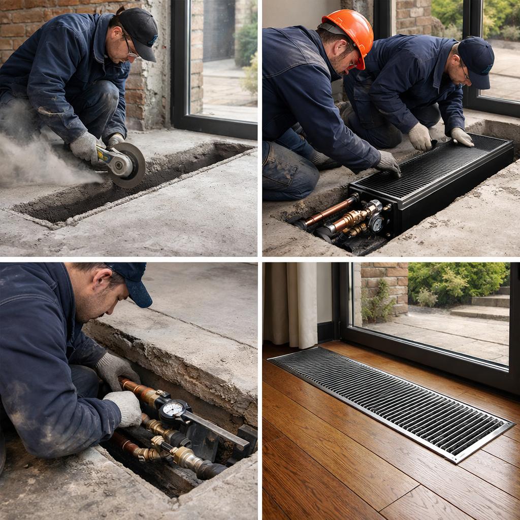 Профессиональная установка внутрипольных конвекторов отопления частного дома от ООО Холдинг СпецСтройАльянс Профессиональная установка внутрипольных конвекторов отопления частного дома от ООО Холдинг СпецСтройАльянс