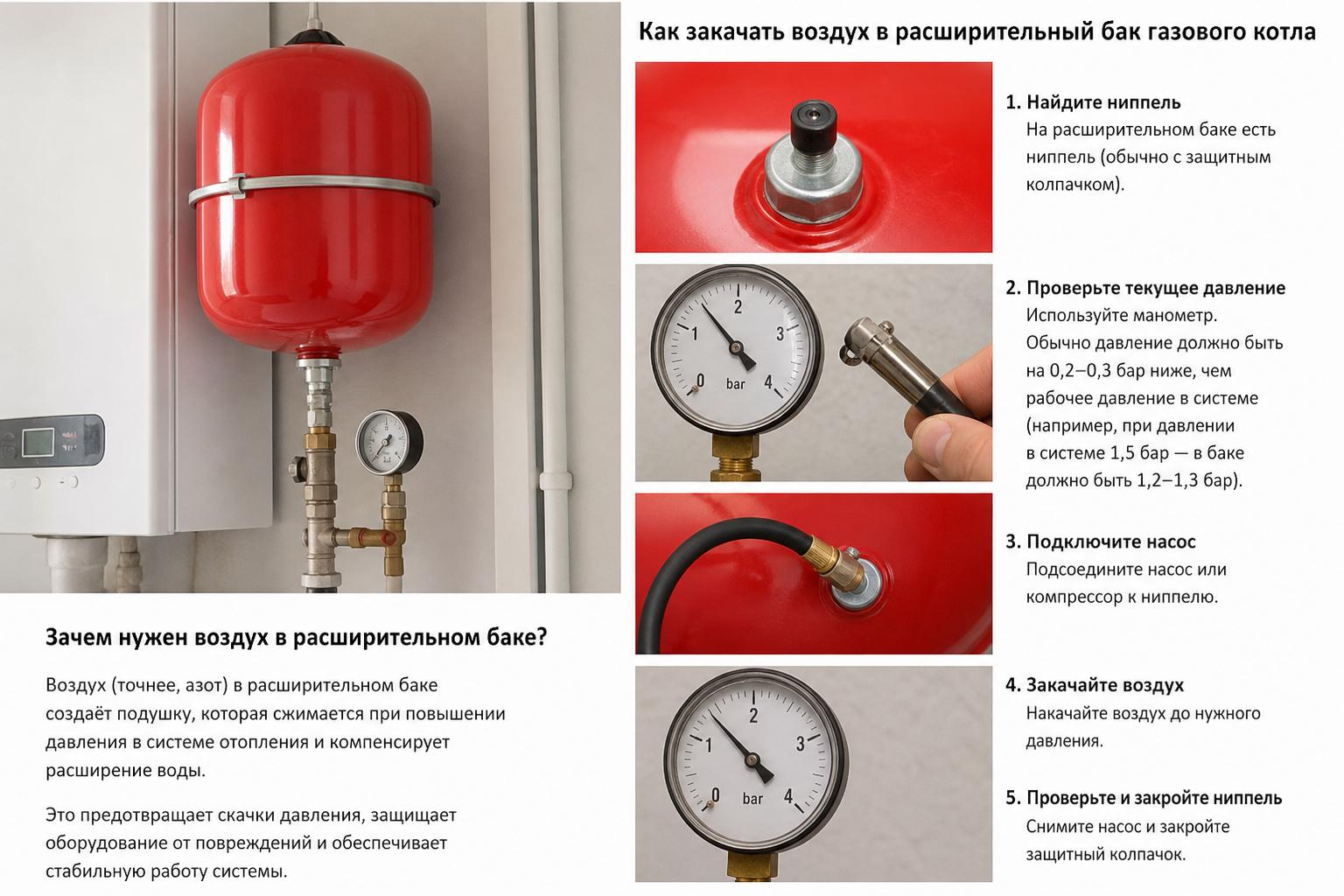 Зачем вообще нужен воздух в расширительном баке